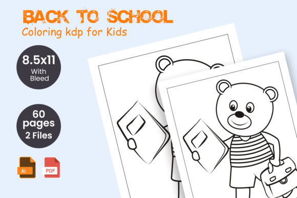 Back to School Coloring Kdp for Kids