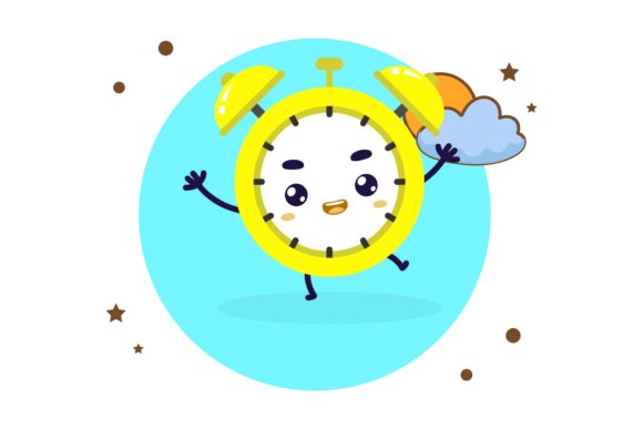Back to School Kawaii Clock Circle Sun: A Practical Digital Asset for Creatives and Professionals