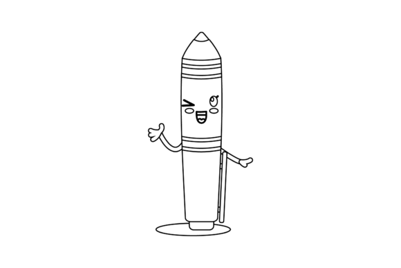 Back to School Pen Cartoon Outline Ideas for Creative Projects