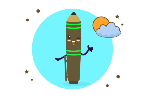 Back to School Pen Cartoon Sun Circle: A Practical Design Asset for Seasonal Projects