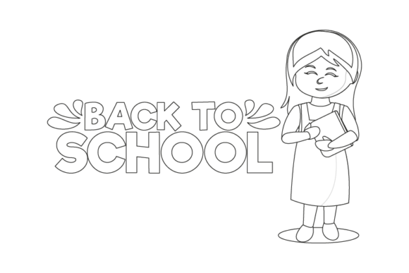 Back to School Woman Outline: Empowering Your Creative Projects This Season