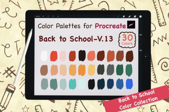 Procreate Color Palette-BackToSchool V13