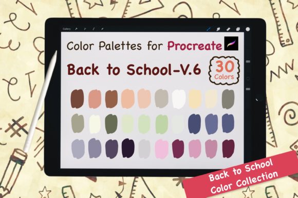 Procreate Color Palettes-BackToSchool V6