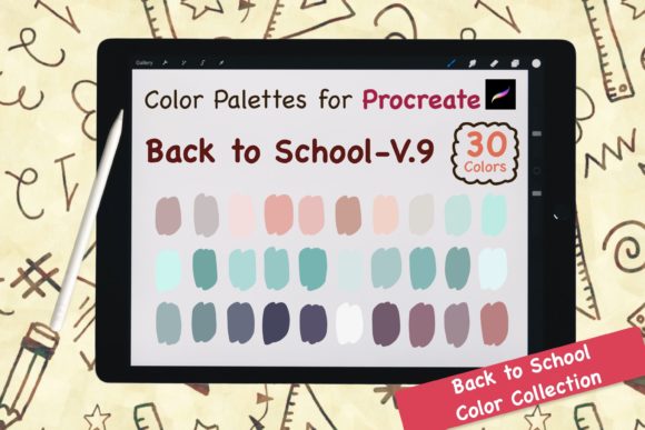 Procreate Color Palettes-BackToSchool V9: A Practical Guide for Digital Artists
